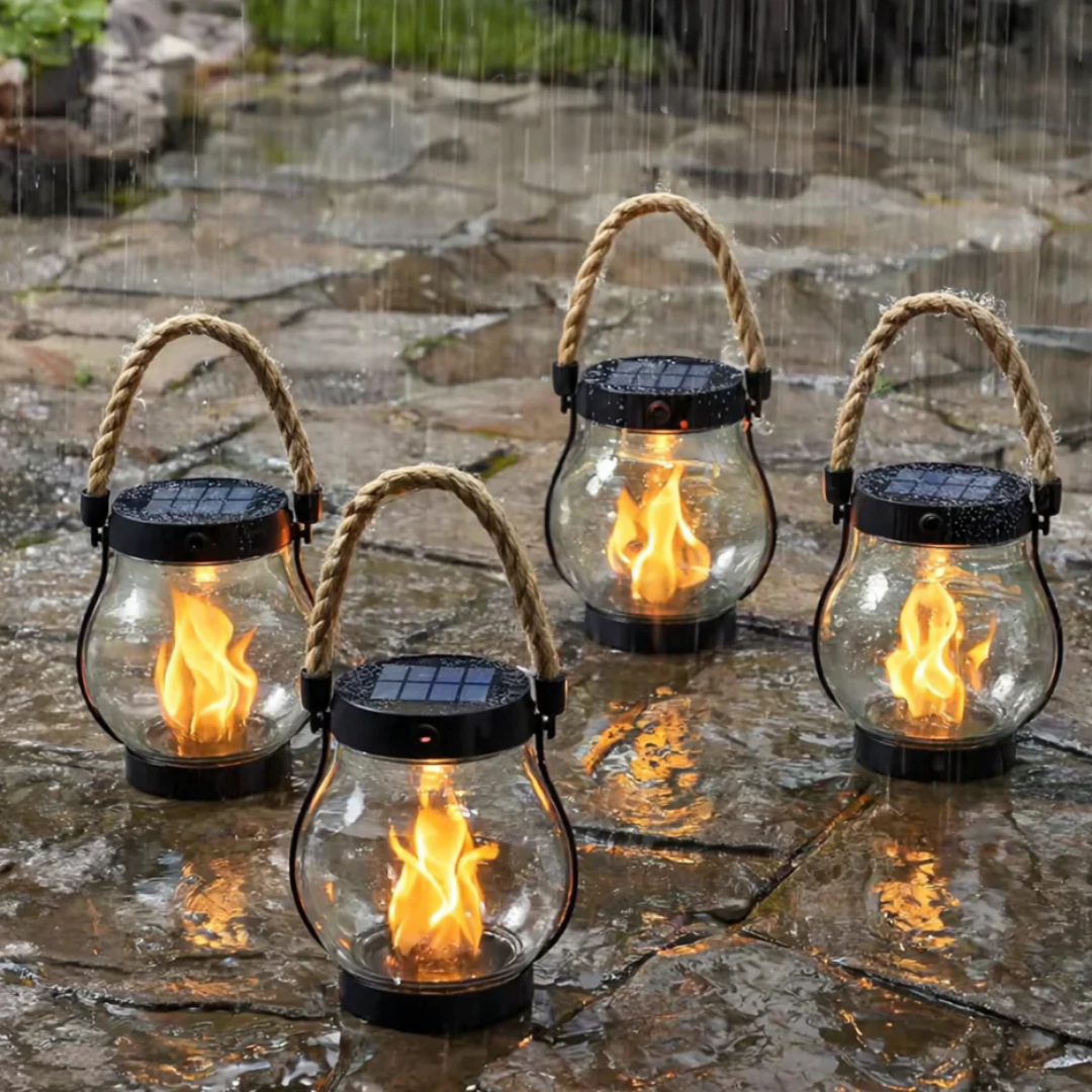 Solar Powered Lantern Outdoor Light Hanging Pathway - Image 6