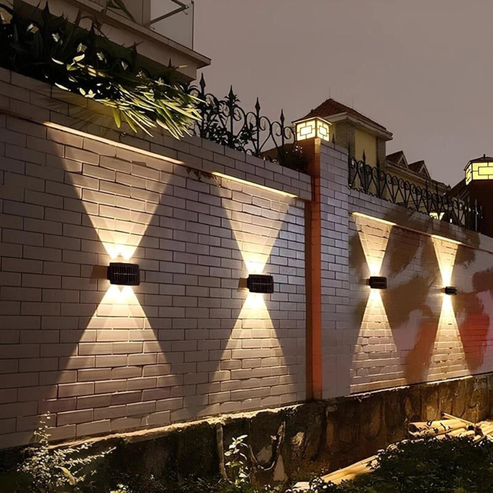 Solar Powered Outdoor Lighting Wall Garden Accent - Image 2