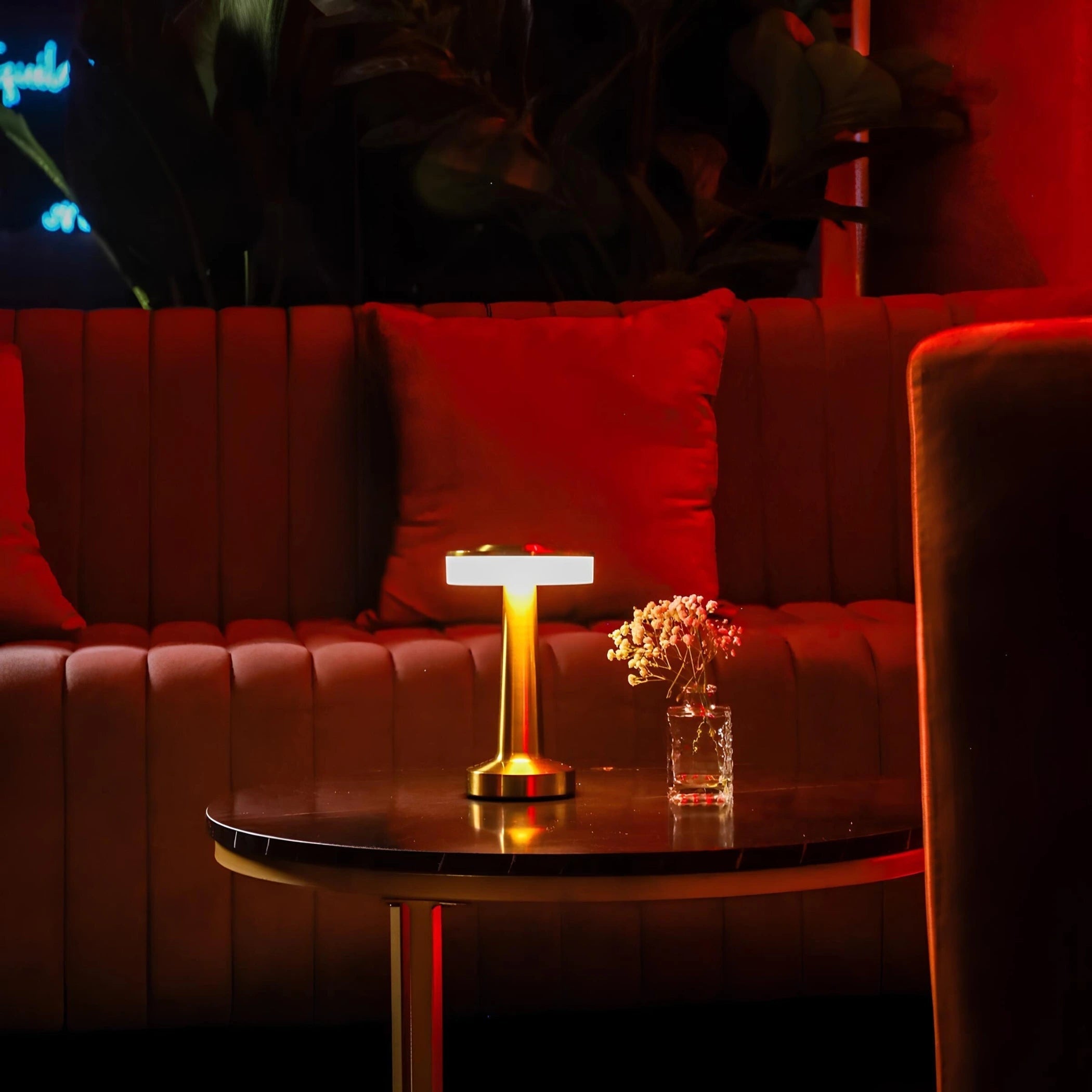 Table Lamp Cordless Metal Rechargeable Dimmable LED Light - Image 5