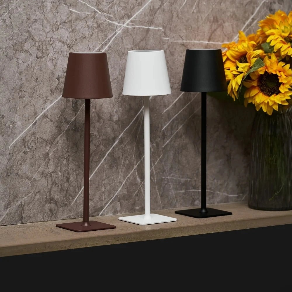 Table Lamp Cordless Touch Dimmable Modern Metal Rechargeable LED - Image 1