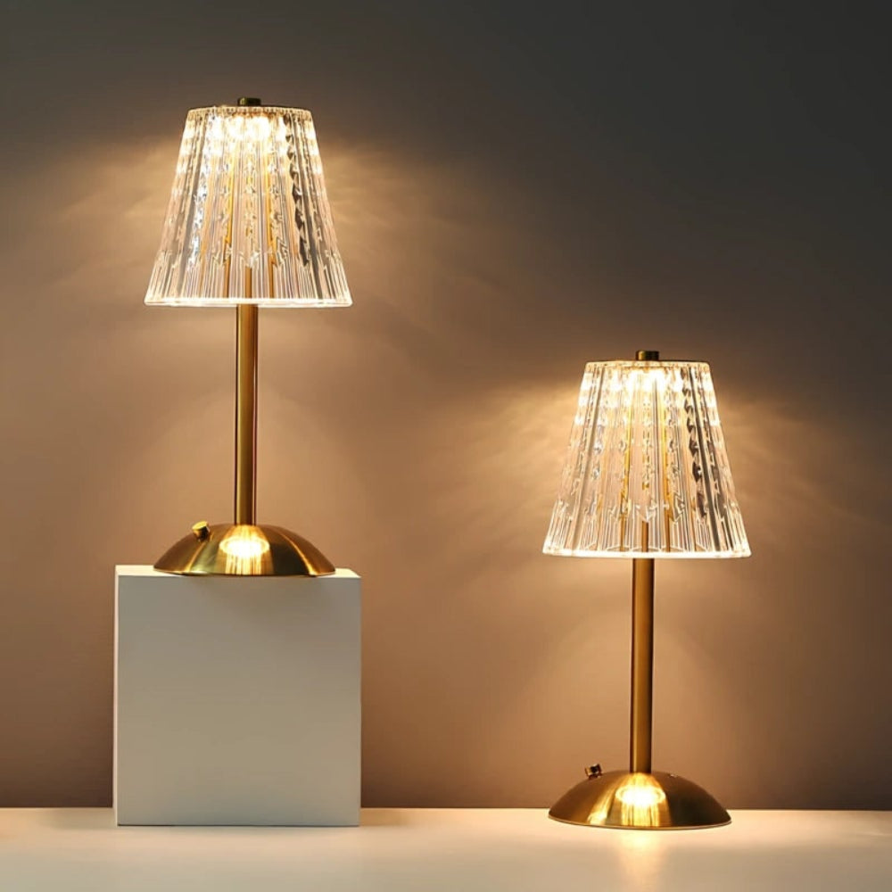 Table Lamp Crystal Cordless Rechargeable Dimmable LED Light - Image 12