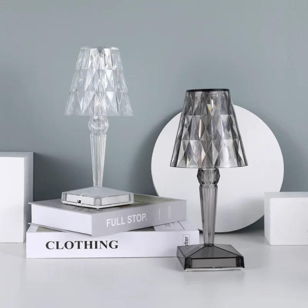 Table Lamp Crystal Rechargeable Touch Dimmable LED Light - Image 12