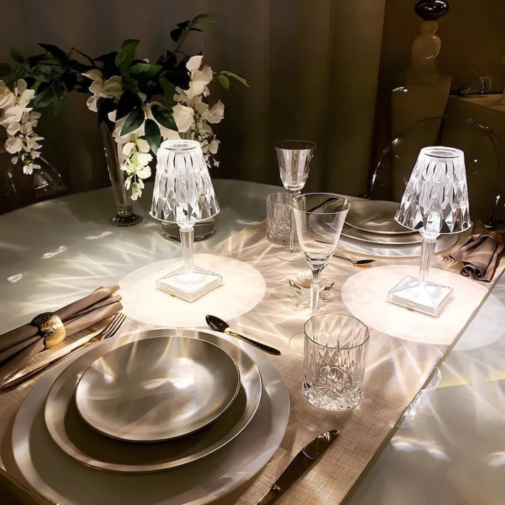 Table Lamp Crystal Rechargeable Touch Dimmable LED Light - Image 13