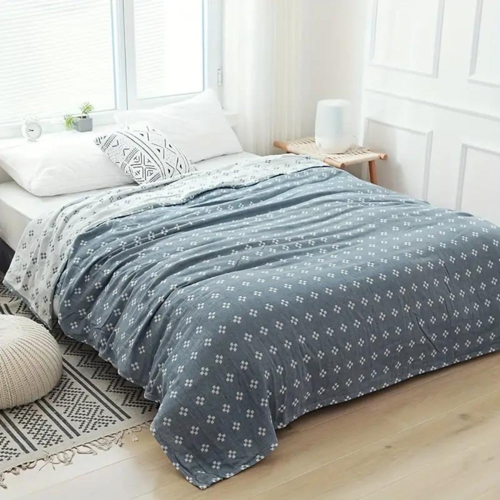 Geo Fluffy Cotton Throw
