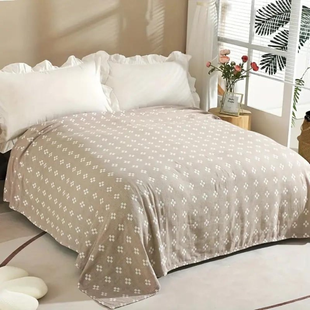 Geo Fluffy Cotton Throw