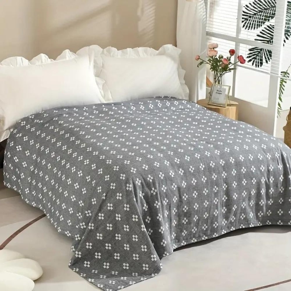 Geo Fluffy Cotton Throw