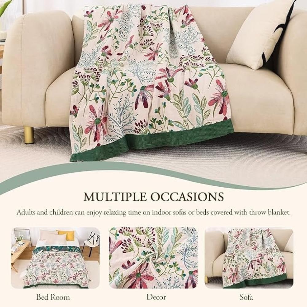Petal Fluffy Floral Throw