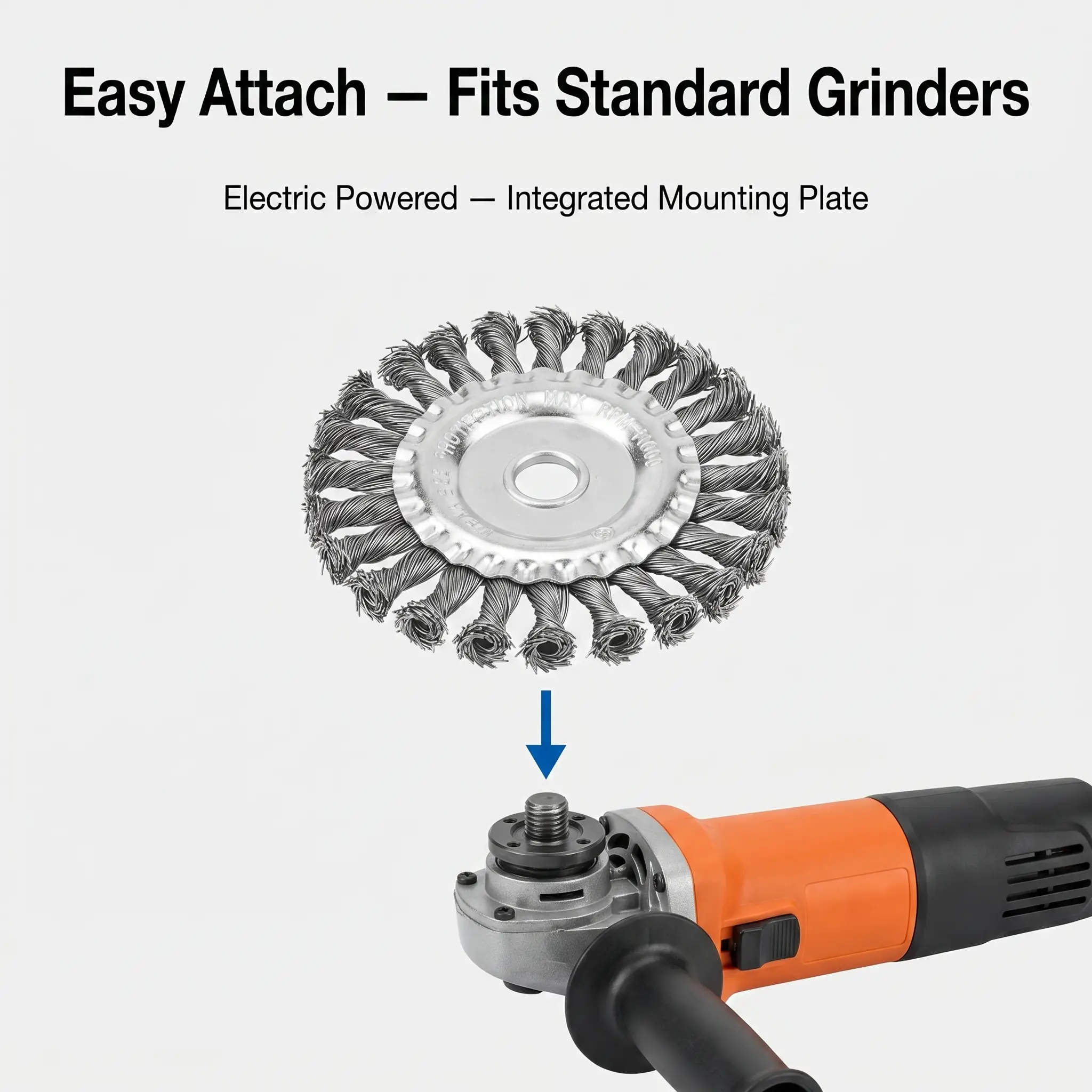 Trimmer Attachment Weed Removal Durable Carbon Steel Design - Image 5