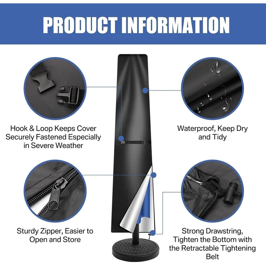 Umbrella Cover Garden Accessory Weather Resistant Design - Image 6