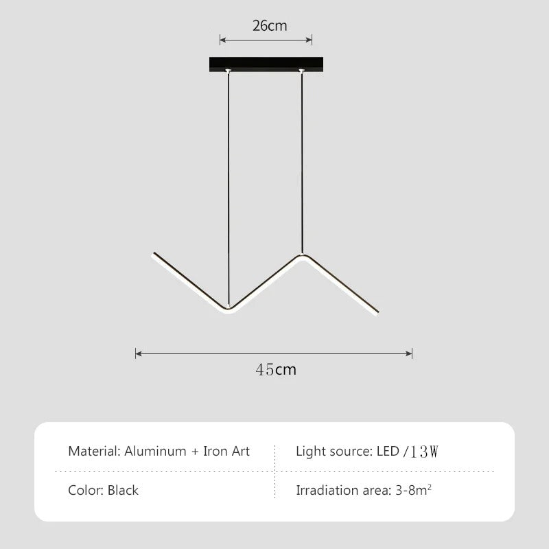 Aluminium Minimalist Dining Pendant