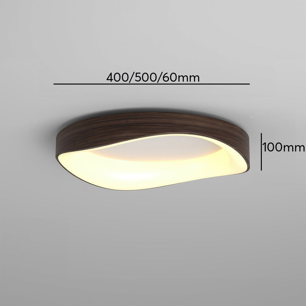 Wood Grain Artistic Ceiling Light