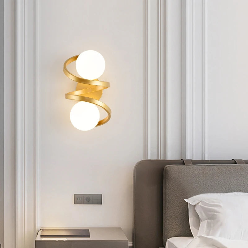 Duo Globe LED Wall Light
