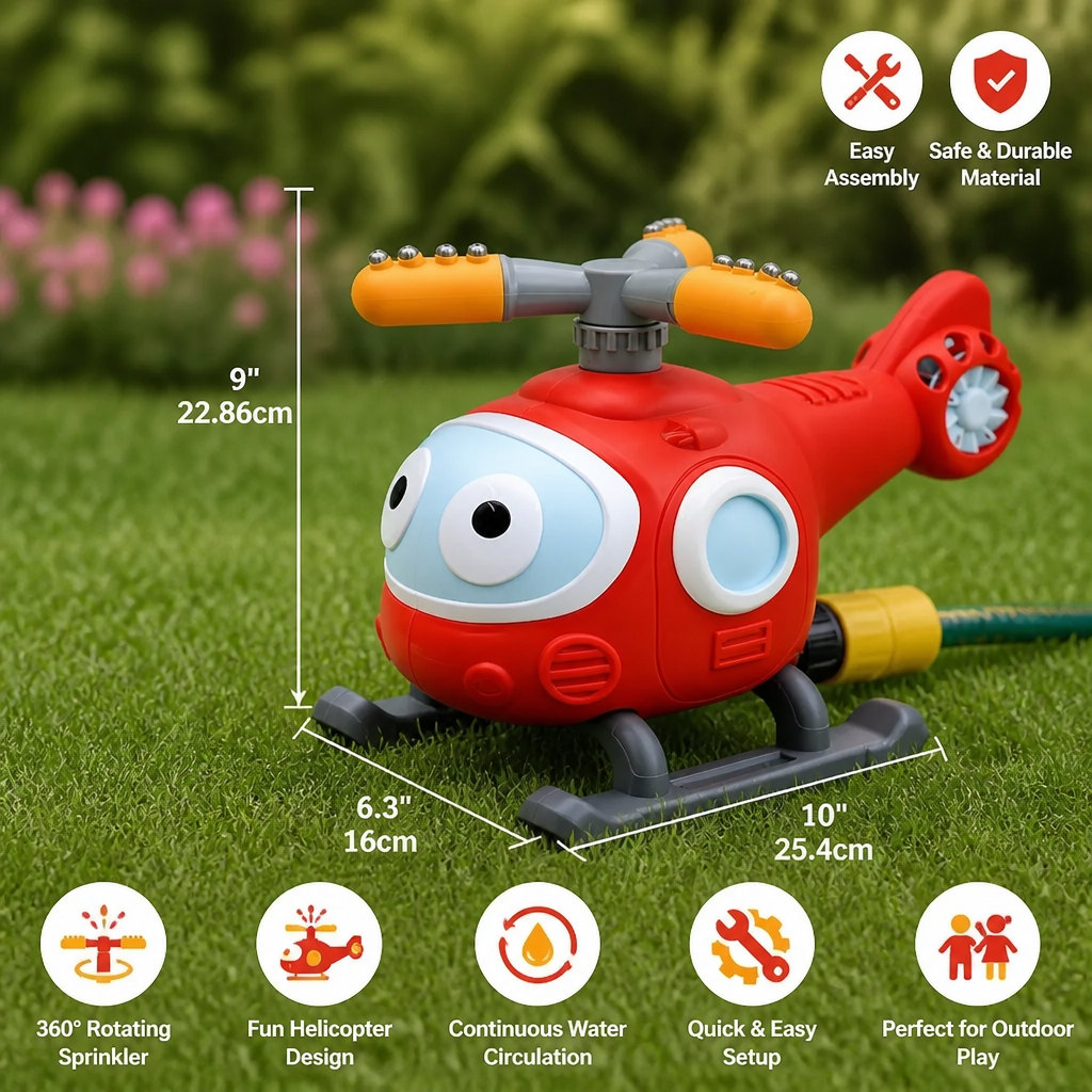 Water Sprinkler Toy Outdoor Summer Fun Playtime Activities - Image 5