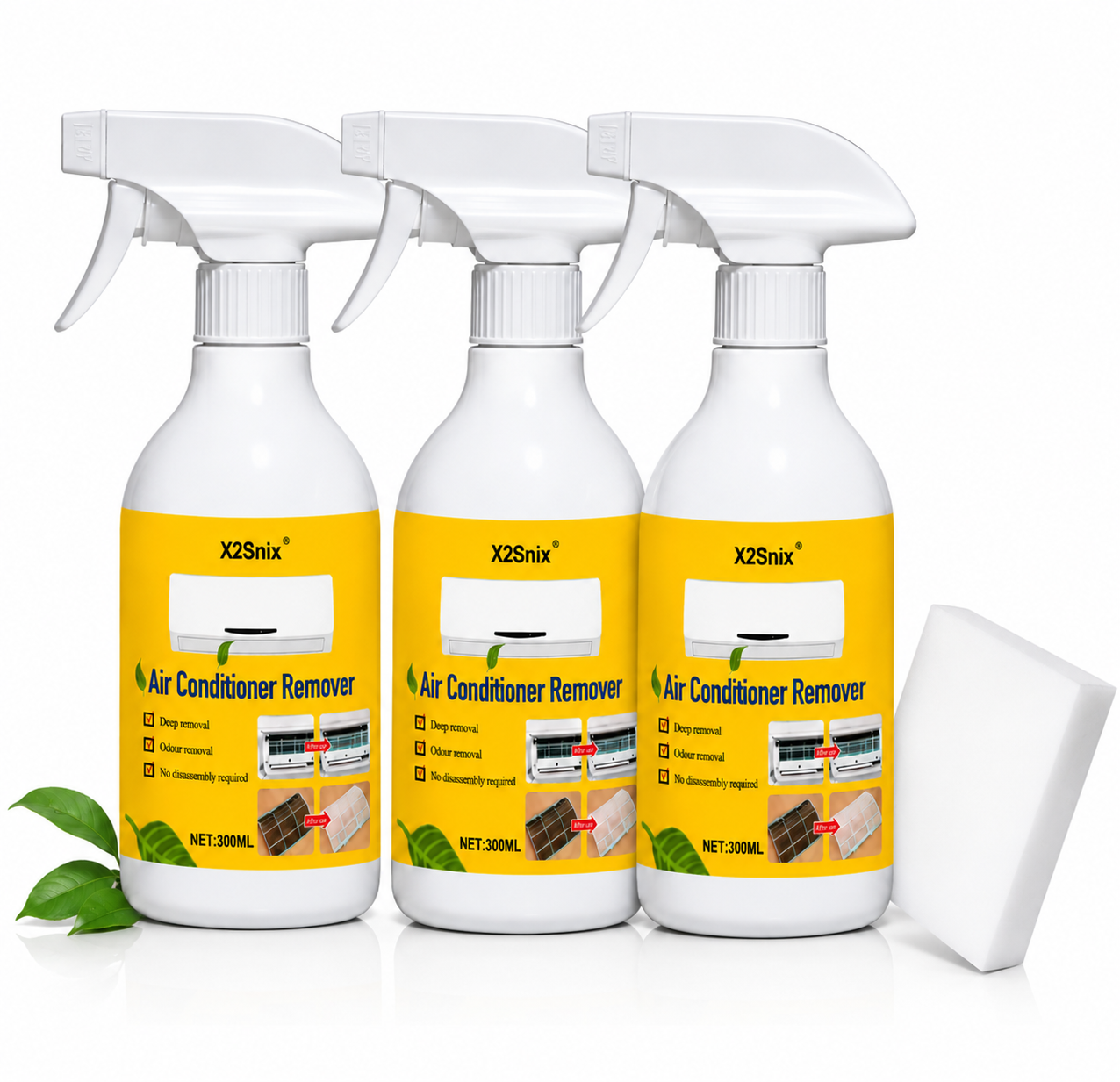 Air Conditioner Cleaner Set 3 Bottles